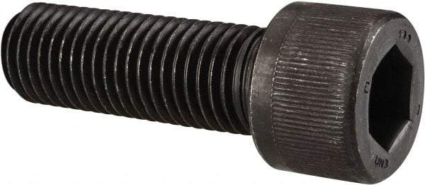 Unbrako - 7/8-9 UNC Hex Socket Drive, Socket Cap Screw - Alloy Steel, Black Oxide Finish, 2" Length Under Head - Exact Industrial Supply