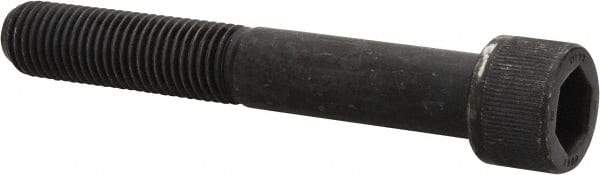 Unbrako - 7/8-9 UNC Hex Socket Drive, Socket Cap Screw - Alloy Steel, Black Oxide Finish, 6" Length Under Head - Exact Industrial Supply
