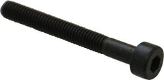 Unbrako - M3x0.50 Metric Coarse Hex Socket Drive, Socket Cap Screw - Grade 12.9 Alloy Steel, Black Oxide Finish, 25mm Length Under Head - Exact Industrial Supply