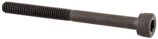 Unbrako - M3x0.50 Metric Coarse Hex Socket Drive, Socket Cap Screw - Grade 12.9 Alloy Steel, Black Oxide Finish, 35mm Length Under Head - Exact Industrial Supply