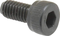 Unbrako - M4x0.70 Metric Coarse Hex Socket Drive, Socket Cap Screw - Grade 12.9 Alloy Steel, Black Oxide Finish, 8mm Length Under Head - Exact Industrial Supply
