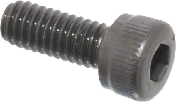 Unbrako - M4x0.70 Metric Coarse Hex Socket Drive, Socket Cap Screw - Grade 12.9 Alloy Steel, Black Oxide Finish, 10mm Length Under Head - Exact Industrial Supply