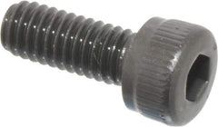 Unbrako - M4x0.70 Metric Coarse Hex Socket Drive, Socket Cap Screw - Grade 12.9 Alloy Steel, Black Oxide Finish, 10mm Length Under Head - Exact Industrial Supply