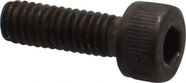 Unbrako - M4x0.70 Metric Coarse Hex Socket Drive, Socket Cap Screw - Grade 12.9 Alloy Steel, Black Oxide Finish, 12mm Length Under Head - Exact Industrial Supply