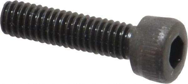 Unbrako - M4x0.70 Metric Coarse Hex Socket Drive, Socket Cap Screw - Grade 12.9 Alloy Steel, Black Oxide Finish, 16mm Length Under Head - Exact Industrial Supply