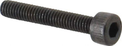 Unbrako - M4x0.70 Metric Coarse Hex Socket Drive, Socket Cap Screw - Grade 12.9 Alloy Steel, Black Oxide Finish, 25mm Length Under Head - Exact Industrial Supply