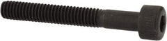 Unbrako - M4x0.70 Metric Coarse Hex Socket Drive, Socket Cap Screw - Grade 12.9 Alloy Steel, Black Oxide Finish, 30mm Length Under Head - Exact Industrial Supply