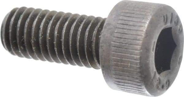 Unbrako - M5x0.80 Metric Coarse Hex Socket Drive, Socket Cap Screw - Grade 12.9 Alloy Steel, Black Oxide Finish, 12mm Length Under Head - Exact Industrial Supply