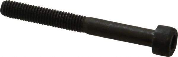 Unbrako - M5x0.80 Metric Coarse Hex Socket Drive, Socket Cap Screw - Grade 12.9 Alloy Steel, Black Oxide Finish, 45mm Length Under Head - Exact Industrial Supply