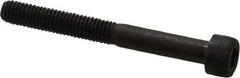 Unbrako - M5x0.80 Metric Coarse Hex Socket Drive, Socket Cap Screw - Grade 12.9 Alloy Steel, Black Oxide Finish, 45mm Length Under Head - Exact Industrial Supply