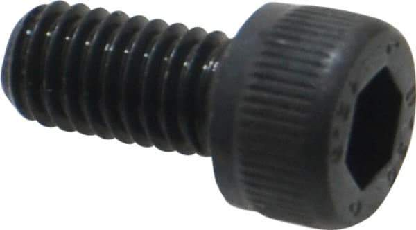 Unbrako - M6x1.00 Metric Coarse Hex Socket Drive, Socket Cap Screw - Grade 12.9 Alloy Steel, Black Oxide Finish, 12mm Length Under Head - Exact Industrial Supply
