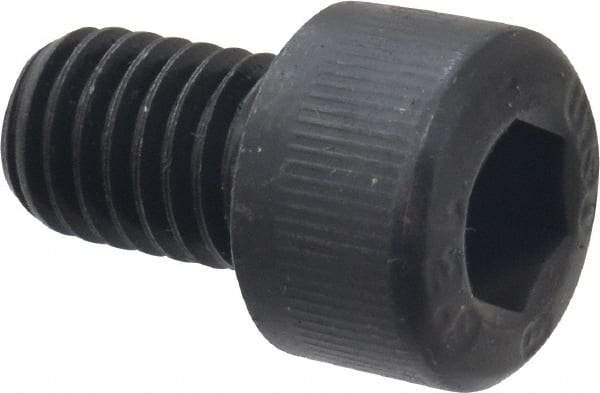 Unbrako - M8x1.25 Metric Coarse Hex Socket Drive, Socket Cap Screw - Grade 12.9 Alloy Steel, Black Oxide Finish, 12mm Length Under Head - Exact Industrial Supply