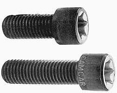 Camcar - #10-24 UNC Torx Plus Drive, Socket Cap Screw - Alloy Steel, Black Oxide Finish, Fully Threaded, 7/8" Length Under Head - Exact Industrial Supply