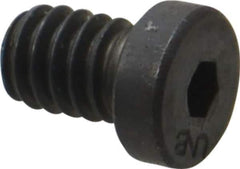 Unbrako - 1/4-20 UNC Hex Socket Drive, Low Socket Cap Screw - Alloy Steel, Black Oxide Finish, 3/8" Length Under Head - Exact Industrial Supply