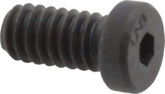 Unbrako - 1/4-20 UNC Hex Socket Drive, Low Socket Cap Screw - Alloy Steel, Black Oxide Finish, 1/2" Length Under Head - Exact Industrial Supply