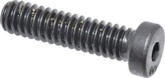 Unbrako - 1/4-20 UNC Hex Socket Drive, Low Socket Cap Screw - Alloy Steel, Black Oxide Finish, 1" Length Under Head - Exact Industrial Supply