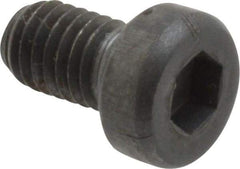 Unbrako - M5x0.80 Metric Coarse Hex Socket Drive, Low Socket Cap Screw - Grade 10.9 Alloy Steel, Black Oxide Finish, 8mm Length Under Head - Exact Industrial Supply