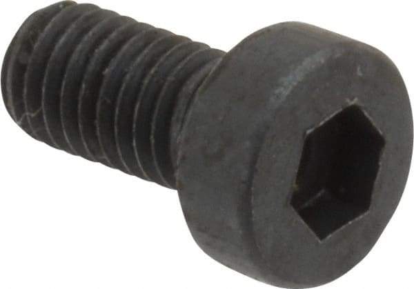 Unbrako - M5x0.80 Metric Coarse Hex Socket Drive, Low Socket Cap Screw - Grade 10.9 Alloy Steel, Black Oxide Finish, 10mm Length Under Head - Exact Industrial Supply