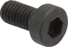 Unbrako - M5x0.80 Metric Coarse Hex Socket Drive, Low Socket Cap Screw - Grade 10.9 Alloy Steel, Black Oxide Finish, 10mm Length Under Head - Exact Industrial Supply