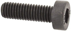 Unbrako - M5x0.80 Metric Coarse Hex Socket Drive, Low Socket Cap Screw - Grade 10.9 Alloy Steel, Black Oxide Finish, 16mm Length Under Head - Exact Industrial Supply