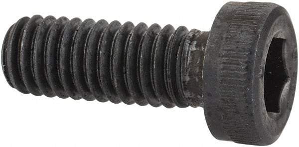 Unbrako - M6x1.00 Metric Coarse Hex Socket Drive, Low Socket Cap Screw - Grade 10.9 Alloy Steel, Black Oxide Finish, 16mm Length Under Head - Exact Industrial Supply