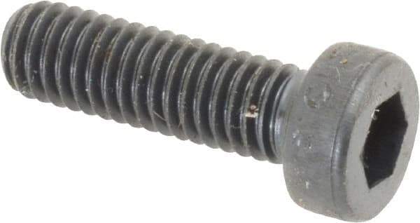 Unbrako - M6x1.00 Metric Coarse Hex Socket Drive, Low Socket Cap Screw - Grade 10.9 Alloy Steel, Black Oxide Finish, 20mm Length Under Head - Exact Industrial Supply