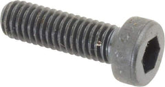 Unbrako - M6x1.00 Metric Coarse Hex Socket Drive, Low Socket Cap Screw - Grade 10.9 Alloy Steel, Black Oxide Finish, 20mm Length Under Head - Exact Industrial Supply