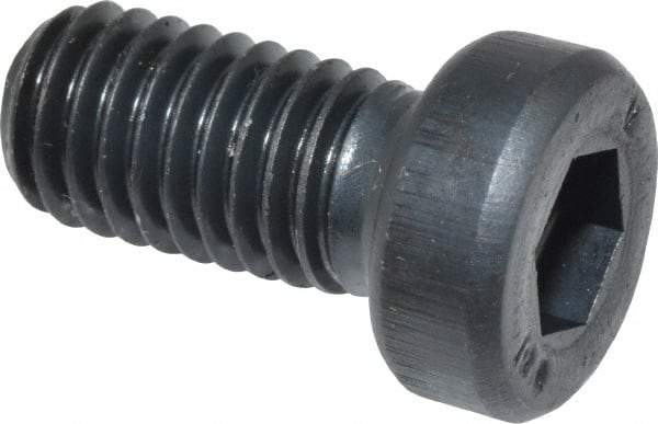 Unbrako - M8x1.25 Metric Coarse Hex Socket Drive, Low Socket Cap Screw - Grade 10.9 Alloy Steel, Black Oxide Finish, 16mm Length Under Head - Exact Industrial Supply