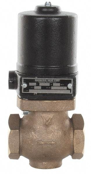 Magnatrol Valve - 1-1/4" Port, 2 Way, Solenoid Valve - Normally Closed - Exact Industrial Supply