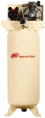 Ingersoll-Rand - 3 hp, 60 Gal Stationary Electric Vertical Air Compressor - Single Phase, 135 Max psi, 230 Volt - Exact Industrial Supply