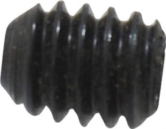Unbrako - 1/4-20 UNC, 5/16" OAL, Cup Point Set Screw - Grade 8 Alloy Steel, 1/8" Key - Exact Industrial Supply