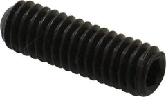 Unbrako - 5/16-18 UNC, 1" OAL, Cup Point Set Screw - Grade 8 Alloy Steel, 3/32" Key - Exact Industrial Supply