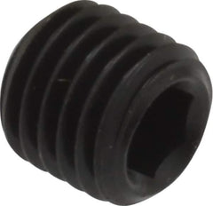 Unbrako - 5/16-24 UNF, 5/16" OAL, Cup Point Set Screw - Grade 8 Alloy Steel, 3/32" Key - Exact Industrial Supply