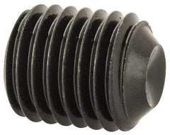 Unbrako - 5/16-24 UNF, 3/8" OAL, Cup Point Set Screw - Grade 8 Alloy Steel, 3/32" Key - Exact Industrial Supply