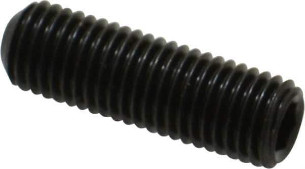 Unbrako - 5/16-24 UNF, 1" OAL, Cup Point Set Screw - Grade 8 Alloy Steel, 3/32" Key - Exact Industrial Supply