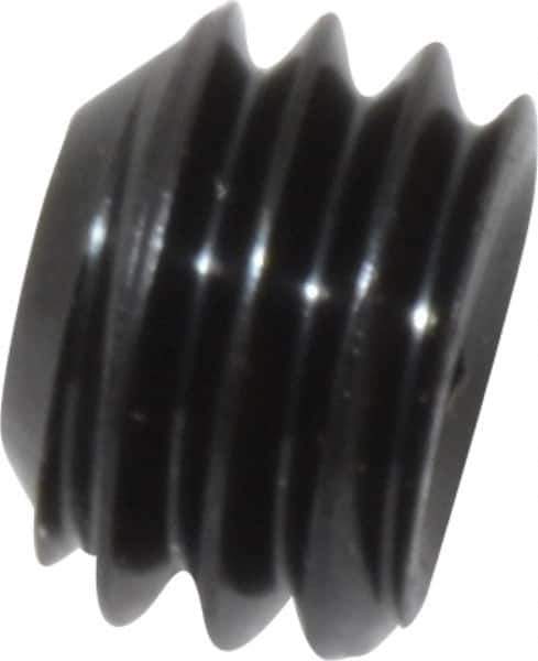 Unbrako - 3/8-16 UNC, 1/4" OAL, Cup Point Set Screw - Grade 8 Alloy Steel, 3/16" Key - Exact Industrial Supply