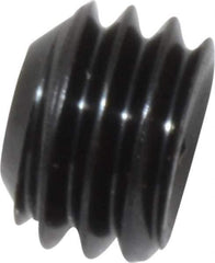 Unbrako - 3/8-16 UNC, 1/4" OAL, Cup Point Set Screw - Grade 8 Alloy Steel, 3/16" Key - Exact Industrial Supply