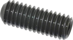 Unbrako - 3/8-16 UNC, 1" OAL, Cup Point Set Screw - Grade 8 Alloy Steel, 3/16" Key - Exact Industrial Supply