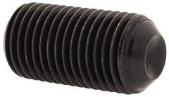 Unbrako - 3/8-24 UNF, 3/4" OAL, Cup Point Set Screw - Grade 8 Alloy Steel, 3/16" Key - Exact Industrial Supply