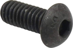Unbrako - 5/16-18 UNC Hex Socket Drive, Button Screw - Alloy Steel, Black Oxide Finish, 3/4" Length Under Head - Exact Industrial Supply