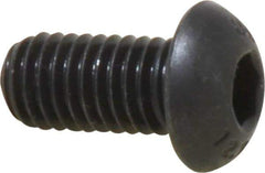 Unbrako - M8x1.25 Metric Coarse Hex Socket Drive, Button Screw - Alloy Steel, Black Oxide Finish, 16mm Length Under Head - Exact Industrial Supply
