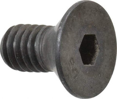Unbrako - 5/16-18 UNC Hex Socket Drive, 82° Flat Screw - Alloy Steel, Black Oxide Finish, 5/8" OAL - Exact Industrial Supply