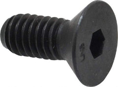 Unbrako - 5/16-18 UNC Hex Socket Drive, 82° Flat Screw - Alloy Steel, Black Oxide Finish, 3/4" OAL - Exact Industrial Supply