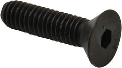 Unbrako - 5/16-18 UNC Hex Socket Drive, 82° Flat Screw - Alloy Steel, Black Oxide Finish, 1-1/4" OAL - Exact Industrial Supply