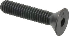 Unbrako - 5/16-18 UNC Hex Socket Drive, 82° Flat Screw - Alloy Steel, Black Oxide Finish, 1-1/2" OAL - Exact Industrial Supply