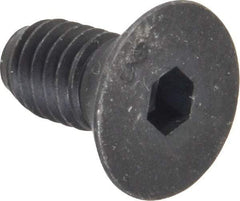 Unbrako - 3/8-16 UNC Hex Socket Drive, 82° Flat Screw - Alloy Steel, Black Oxide Finish, 3/4" OAL - Exact Industrial Supply