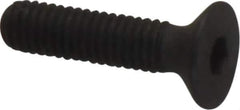 Unbrako - M3x0.50 Metric Coarse Hex Socket Drive, 90 to 92° Flat Screw - Grade 12.9 Alloy Steel, Black Oxide Finish, 12mm OAL - Exact Industrial Supply