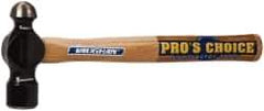 Vaughan Bushnell - 2 Lb Head Ball Pein Hammer - Hickory Handle, 15-3/4" OAL - Exact Industrial Supply