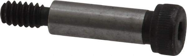 Unbrako - 1/4" Shoulder Diam x 3/4" Shoulder Length, #10-24 UNC, Hex Socket Shoulder Screw - 8 Alloy Steel, 0.357 to 3/8" Head Diam - Exact Industrial Supply