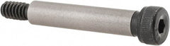 Unbrako - 1/4 x 1-1/4" Shoulder Diam x Length, #10-24, Shoulder Screw - 0.177 to 0.188" Head Height, 0.357 to 0.375" Head Diam, Grade 8 Alloy Steel, 1/8" Hex Socket Drive - Exact Industrial Supply